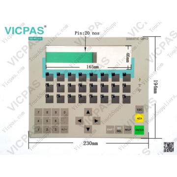 6AV3617-1JC00-0AX1 teclado de membrana OP17 / PP / teclado de membrana 6AV3617-1JC00-0AX1